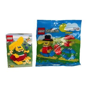 Lego Easter Bunny Lot Build A Rabbit Vintage Year 1992 2000 Retired #1263 & 1545